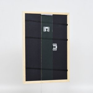 Efektní dřevěný rámový profil 38 bílý 13x13 cm antireflexní sklo