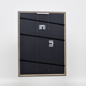 Efektní rám z masivního dřeva profil 25 ořechově hnědý 13x13 cm akrylové sklo