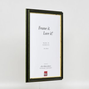 Efektní dřevěný rám profil 21 zelený 13x13 cm antireflexní sklo