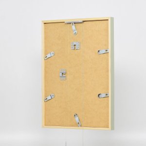 Efektní dřevěný rám profil 35 zelený 13x13 cm normální sklo + distanční rámeček