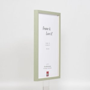 Efektní dřevěný rám profil 35 zelený 13x13 cm normální sklo + distanční rámeček