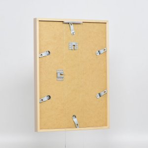 Efektní dřevěný rám profil 35 světle hnědý 13x13 cm normální sklo + distanční rámeček