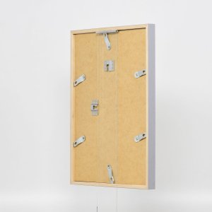 Efektní dřevěný rám profil 35 světle šedý 13x13 cm normální sklo + distanční rámeček