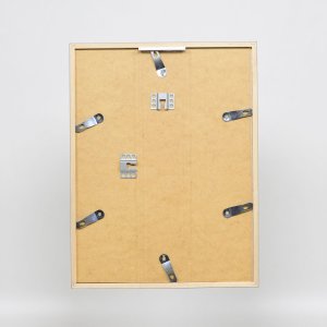 Efektní dřevěný rám profil 35 světle šedý 13x13 cm normální sklo + distanční rámeček