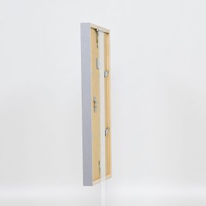 Efektní dřevěný rám profil 35 světle šedý 13x13 cm normální sklo + distanční rámeček