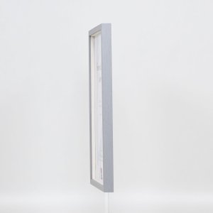 Efektní dřevěný rám profil 35 světle šedý 13x13 cm normální sklo + distanční rámeček