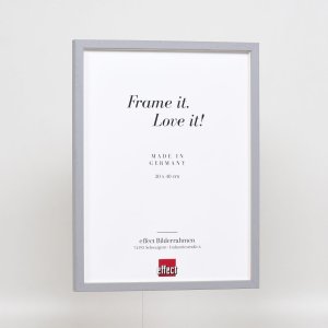 Efektní dřevěný rám profil 35 světle šedý 13x13 cm normální sklo + distanční rámeček