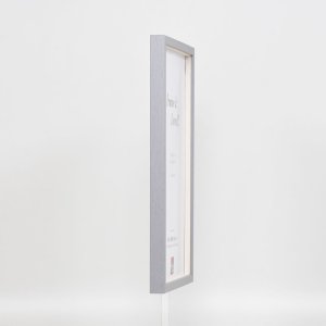 Efektní dřevěný rám profil 35 světle šedý 13x13 cm normální sklo + distanční rámeček
