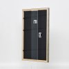 Efektní dřevěný rám profil 2070 normální sklo 13x13 cm stříbrný