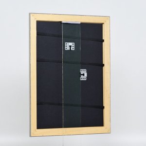 Efektní dřevěný rám profil 94 stříbrný 13x13 cm antireflexní sklo