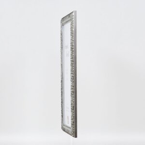 Efektní dřevěný rám profil 94 stříbrný 13x13 cm antireflexní sklo