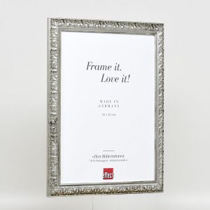 Efektní dřevěný rám profil 94 stříbrný 13x13 cm antireflexní sklo