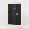 Efektní dřevěný rám profil 94 zlatý 13x13 cm antireflexní sklo