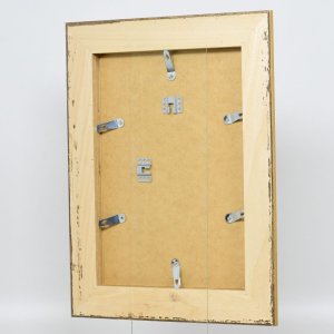 Efektní barokní obrazový rám profil 31 stříbrný 13x13 cm čiré sklo
