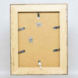 Efektní barokní obrazový rám profil 31 stříbrný 13x13 cm čiré sklo
