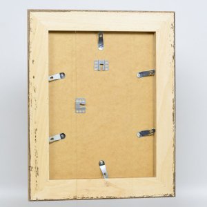 Efektní barokní obrazový rám profil 31 stříbrný 13x13 cm čiré sklo