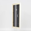 Efektní dřevěný barokní rám profil 37 bílý 13x13 cm muzejní sklo