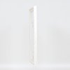 Efektní dřevěný barokní rám profil 37 bílý 13x13 cm muzejní sklo