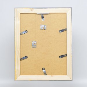 Efektní rám na obrazy z masivního dřeva 2240 šedý 13x13 cm akrylové sklo