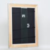 Efektní dřevěný rám profil 95 stříbrný 13x13 cm antireflexní sklo