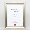 Efektní dřevěný rám profil 95 stříbrný 13x13 cm antireflexní sklo