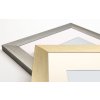 Hliníkový obrazový rám Walther ALULINE steel 30x40 cm s paspartou 20x27 cm