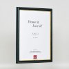 Efektní dřevěný rám profil 21 modrý 13x18 cm antireflexní sklo