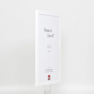 Efektní dřevěný rám profil 2210 bílý 14,8x21 cm antireflexní sklo