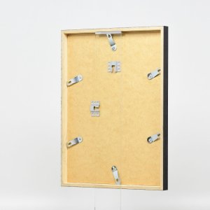 Efektní dřevěný rámový profil 35 černý 14,8x21 cm antireflexní sklo