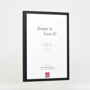 Efektní dřevěný rámový profil 35 černý 14,8x21 cm antireflexní sklo