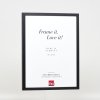 Efektní dřevěný rámový profil 35 černý 14,8x21 cm antireflexní sklo