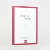 Efektní dřevěný rámový profil 35 červený 14,8x21 cm antireflexní sklo