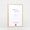 Efektní dřevěný rám profil 35 světle hnědý 14,8x21 cm antireflexní sklo