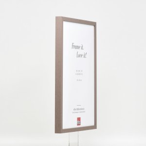 Efektní dřevěný rám profil 35 hnědý 14,8x21 cm antireflexní sklo