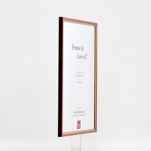 Efektní dřevěný rám profil 23 červená 14,8x21 cm antireflexní sklo