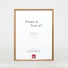 Efektní dřevěný rám profil 23 světle hnědý 14,8x21 cm antireflexní sklo