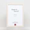 Efektní dřevěný rám profil 33 bílý 14,8x21 cm antireflexní sklo
