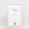 Efektní dřevěný rám profil 33 bílý 14,8x21 cm antireflexní sklo