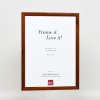 Efektní dřevěný rám profil 89 tmavě hnědý 14,8x21 cm antireflexní sklo