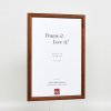 Efektní dřevěný rám profil 89 tmavě hnědý 14,8x21 cm antireflexní sklo