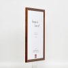 Efektní dřevěný rám profil 89 tmavě hnědý 14,8x21 cm antireflexní sklo