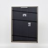 Efektní rám z masivního dřeva profil 25 modrý 14,8x21 cm akrylové sklo