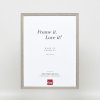 Efektní rám z masivního dřeva profil 25 šedý 14,8x21 cm akrylové sklo