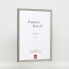 Efektní rám z masivního dřeva profil 25 šedý 14,8x21 cm akrylové sklo