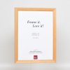 Efektní dřevěný rám Top N bříza 14,8x21 cm antireflexní sklo