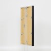 Efektní dřevěný rám profil 35 černý 14,8x21 cm normální sklo + distanční rámeček