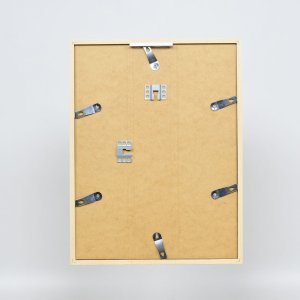 Efektní dřevěný rám profil 35 bílý 14,8x21 cm normální sklo + distanční rámeček