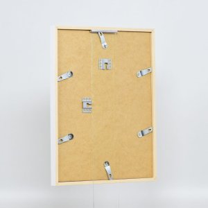 Efektní dřevěný rám profil 35 bílý 14,8x21 cm normální sklo + distanční rámeček