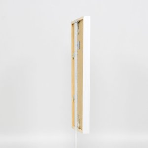 Efektní dřevěný rám profil 35 bílý 14,8x21 cm normální sklo + distanční rámeček
