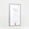 Efektní dřevěný rám profil 35 světle šedý 14,8x21 cm muzejní sklo